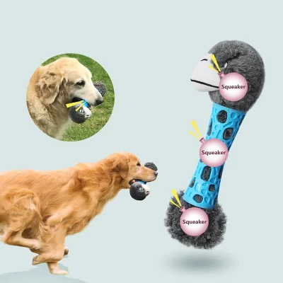 Vendita calda Ecologico Durevole Denti Pulizia Squeaky Chew Dog Peluche Giocattoli Pet Masticare Giocattoli